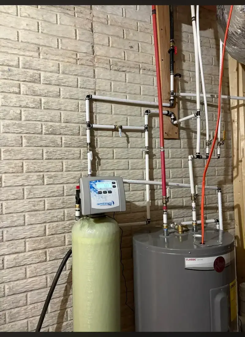 Whole-home water softener and water heater installation in North Georgia
